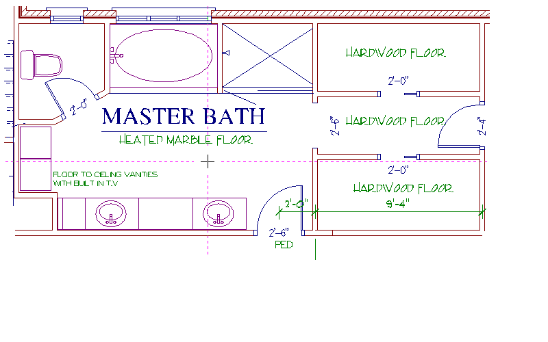 14 Wonderful Master Bath Dimensions House Plans